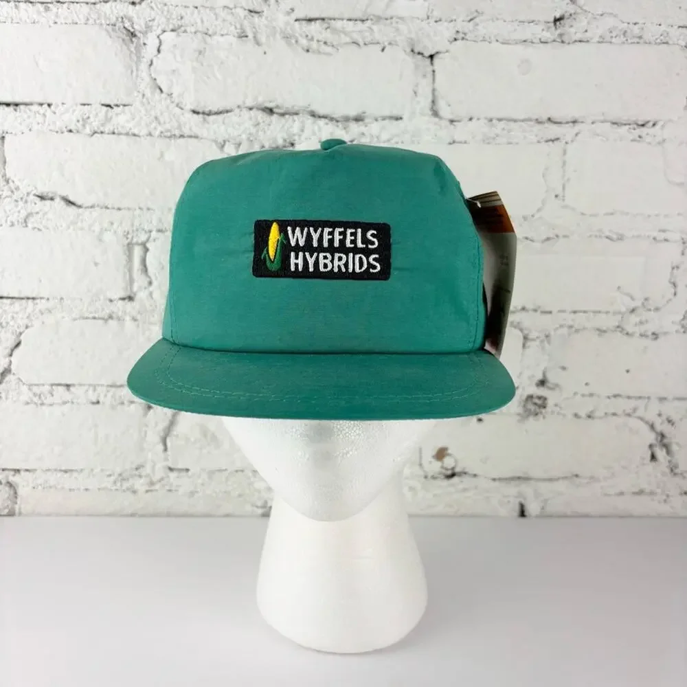Deadstock Vintage Wyffels Hybrids Teal Sun Spark Cap